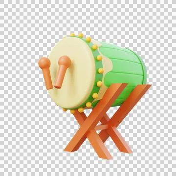 Drum icon ramadan Stock Illustration