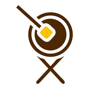 Drum icon solid brown yellow colour ramadan symbol perfect. Illustrazione stock