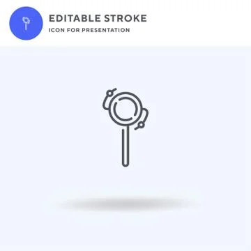 Drum icon vector, filled flat sign, solid pictogram isolated on white, logo i Illustrazione stock