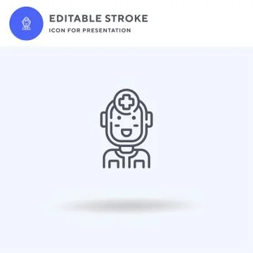 Drum icon vector, filled flat sign, solid pictogram isolated on white, logo Illustrazione stock