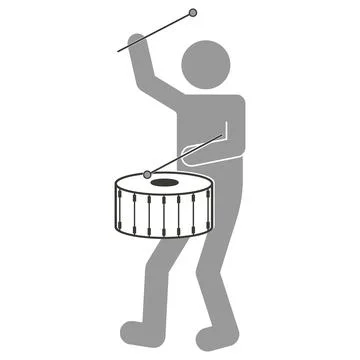 Drum icon vector illustration design Stock Illustration