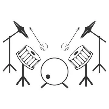 Drum icon vector illustration design Stock Illustration