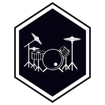Drum icon vector illustration design Stock Illustration