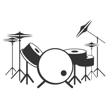 Drum icon vector illustration design Stock Illustration