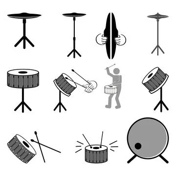 Drum icon vector illustration design Illustrazione stock
