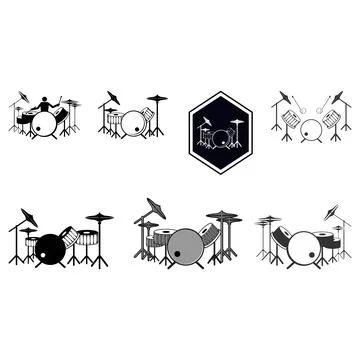 Drum icon vector illustration design Illustrazione stock