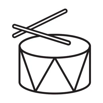 Drum icon vector for your website design, logo, app, UI. illustration, EPS10 Stock Illustration