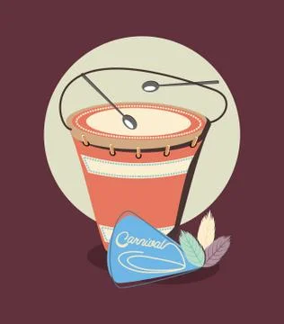 Drum intrument design Stock Illustration