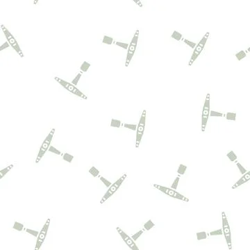 Drum key glyph vector seamless pattern Illustrazione stock