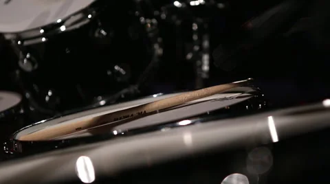 Drum kit close-up Video stock 62997270