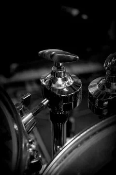 Drum kit hardware Stock Photos