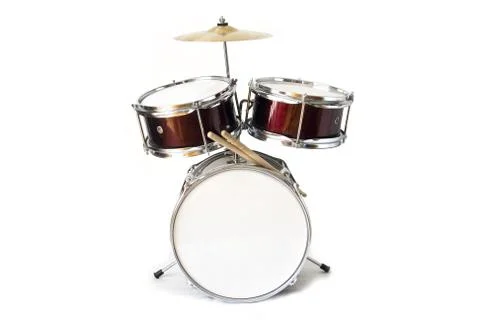 Drum kit isolated Stock Photos
