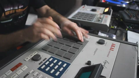 Drum machine hip hop Stock Footage 51770467