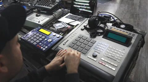 Drum machine hip hop Stock Footage 51770748