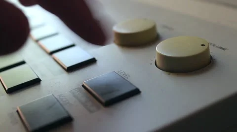 Drum Machine Knobs and Buttons Stock Footage 64718798