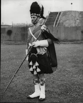 Drum Major Tom Millis Of Perth British Legion At The World Pipe Band Championshi Stock Photos