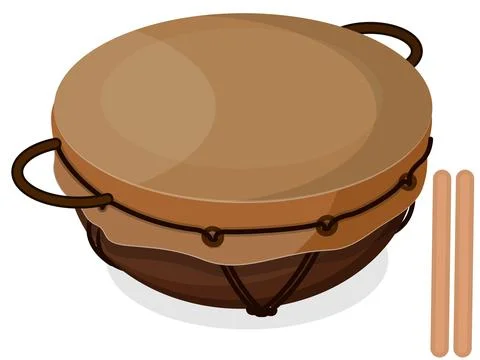 Drum musical instruments Stock Illustration