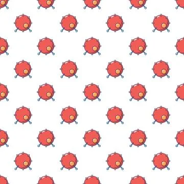 Drum pattern seamless イラスト素材