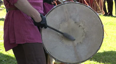 Drum. Percussion instrument. 4K. Stock Footage 39840227