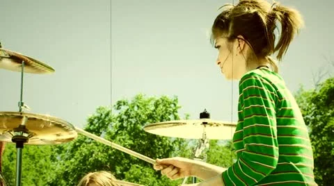 Drum player Stock Footage 20485438