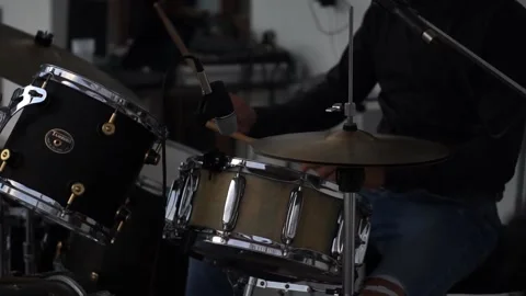 A Drum Player Performing With His Band Stock Footage 157649919