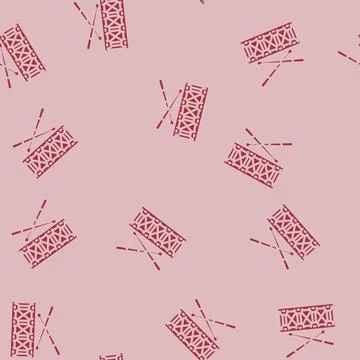 Drum retro music glyph vector seamless pattern Illustrazione stock