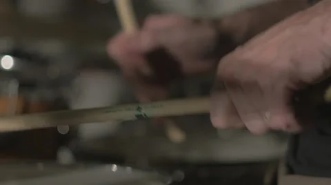 Drum Roll in Slow Motion Stock Footage 65028379