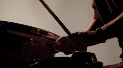 Drum Roll in Super Slow Motion Stock Footage 52542745