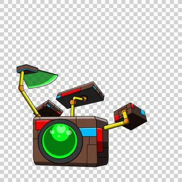 Drum set in the future Stock Illustration
