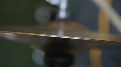 Drum set - hi hat close up Stock Footage 35916208