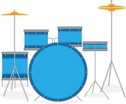 Drum set Stock Illustration