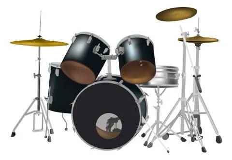 Drum Set Illustrazione stock