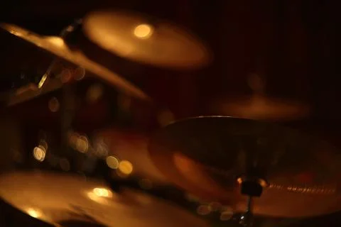 Drum set at studio Stock Photos
