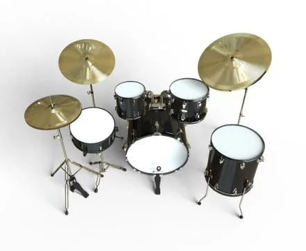 Drum Set Top View Illustrazione stock