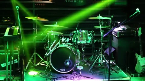 Drum On The Stage Stock Footage 45242171