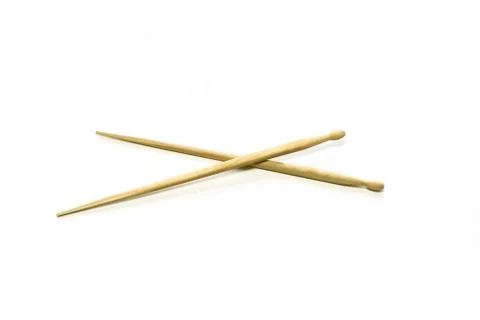 Drum sticks isolated on white Stock Photos