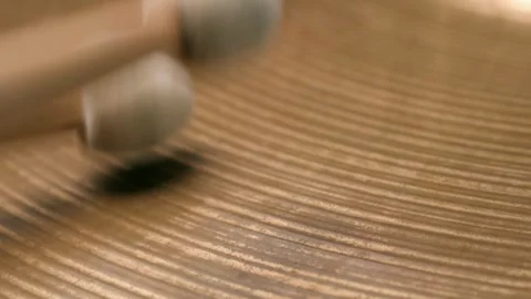 Drum sticks playing Hi-hat. Stock Footage 312986192
