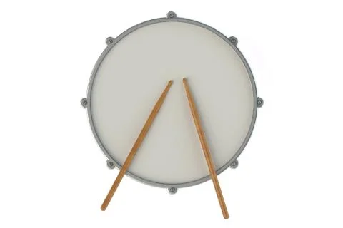 Drum top view Illustrazione stock