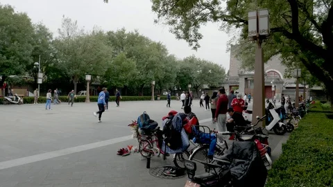 Drum Tower and Bell Tower of Beijing 스톡 동영상 128968778