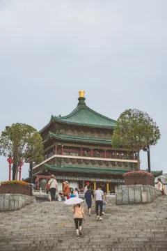 The Drum Tower in Xian Stock Photos