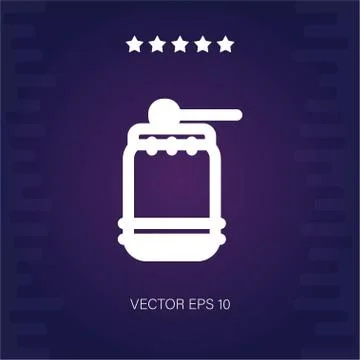 Drum vector icon Stock Illustration
