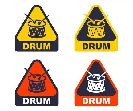 Drum vector icon. Stock Illustration