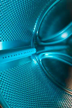 Drum of the washing machine inside Stock Photos