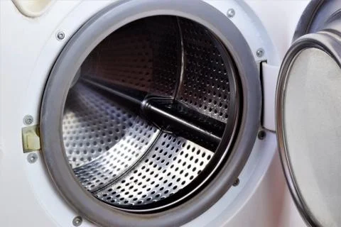 The drum of the washing machine in the Laundry Stock Photos