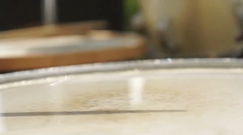 Drum with water in SlowMo Stock Footage 26134103