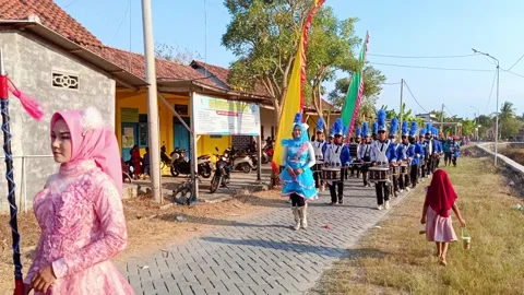 Drumband in carnival Stock Footage 283534917