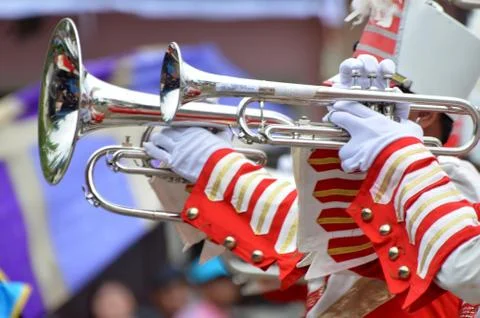 Drumband Stockfoto's