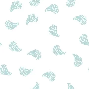 Drumette chicken glyph seamless pattern Illustrazione stock