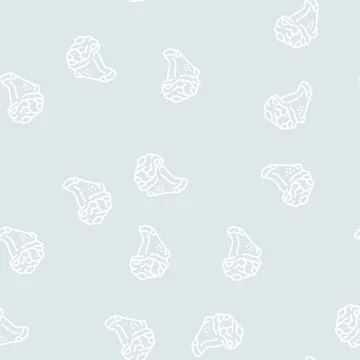 Drumette chicken line seamless pattern Illustrazione stock