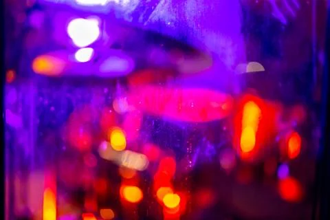 Drumkit in abstract multicolored light Stock Photos